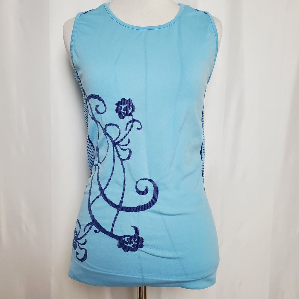 Athleta Blue Spandex Tank Top SZ Medium